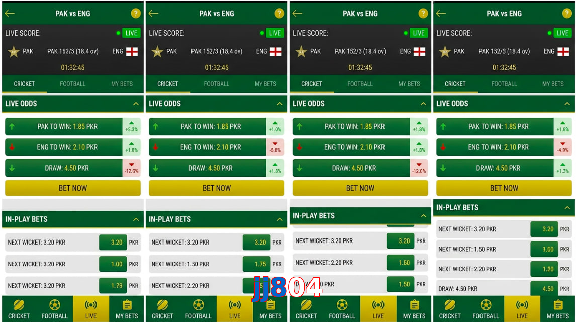 Game list for Jj804 bet section